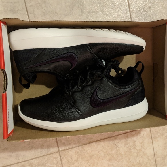 NWT Nike Roshe 2 SI - Black Leather - Picture 3 of 6